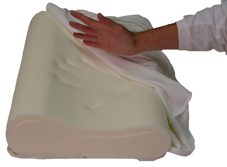 Memory Foam contour pillow with hand print