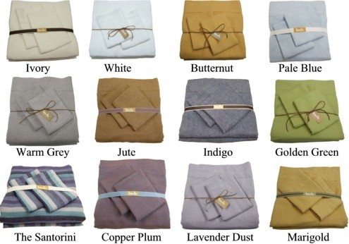 Custom Linen Bed Sheet Colors
