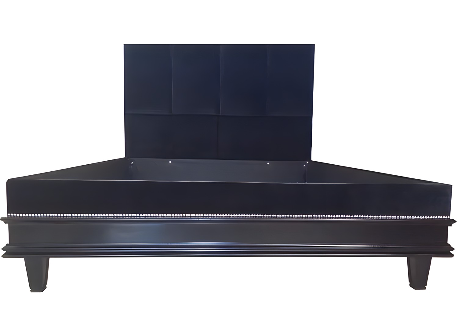 Custom Oversized Black Bed Frame