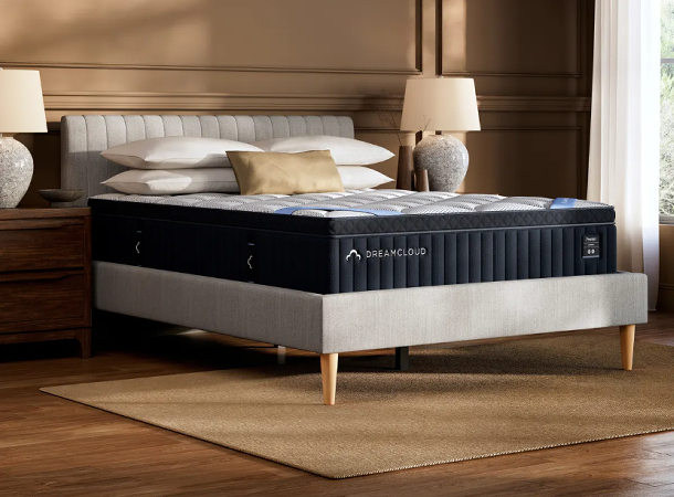 Dreamcloud Premier Hybrid and Memory Foam mattress Lifestyle